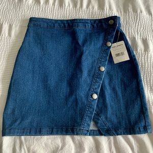 Free People Clubhouse Denim Skirt
